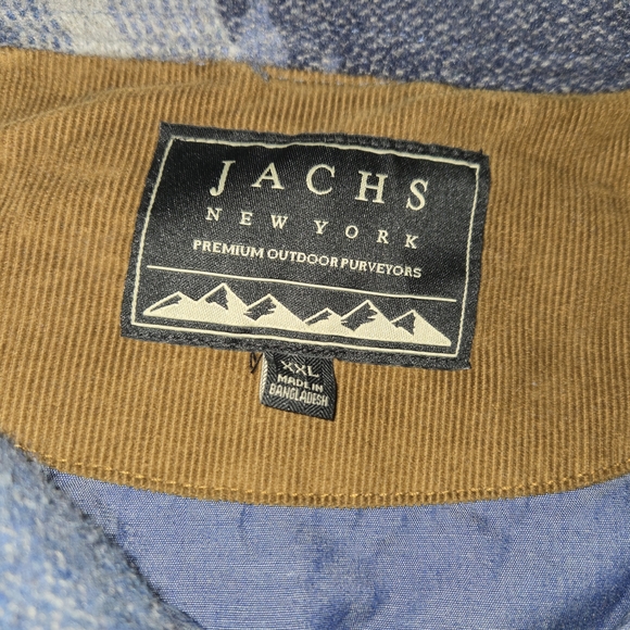 Jachs New York Men’s XXL Wool Blend Shirt Jacket Aztec Blue Lined Shacket - Picture 6 of 12